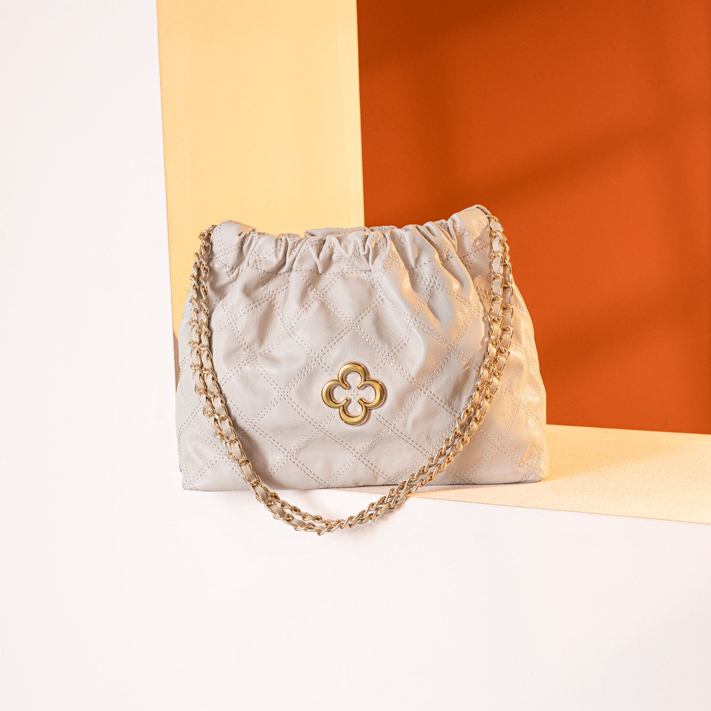 MC-411  Milan Chiva Gold Chain Strap Small Dumpling Bag For Women