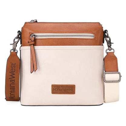 Montana West Crossbody Bag for Women Multi Pocket Cross Body Bag Purses with Guitar Strap