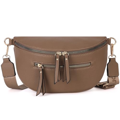 Montana West Crossbody Bags Bum Bag for Women Girls Large Sling Bag with Adjustable Strap and Coin Purse