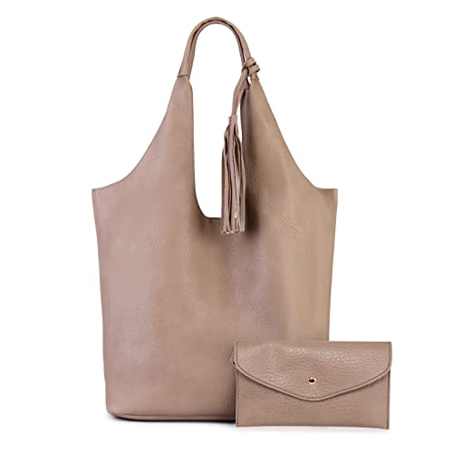 Montana West Slouchy Hobo Bags for Women Soft Designer Shoulder Purses Ladies Top Handle Handbag