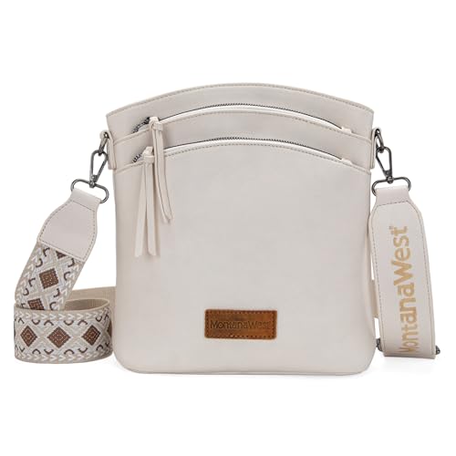 Montana West Crossbody Purses and Handbags for Women Double Compartments Cross Body Bag with Adjustable Strap