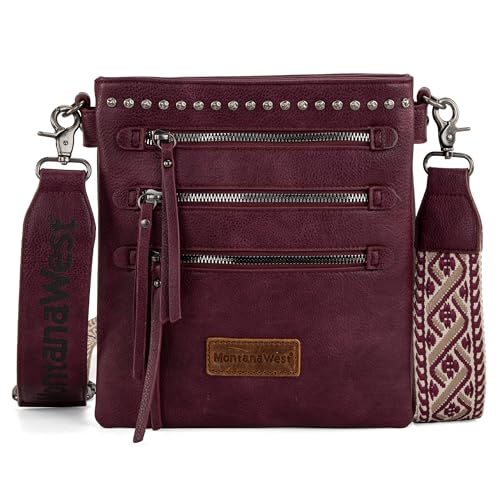 Montana West Crossbody Purses and Handbags for Women Double Compartments Cross Body Bag with Adjustable Strap