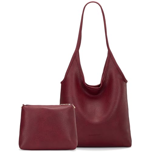 Montana West Slouchy Hobo Bags for Women Soft Designer Shoulder Purses Ladies Top Handle Handbag