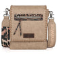 Montana West Crossbody Bags for Women with Dual Compartments Western Crossbody Purse With Leopard Print Guitar Strap