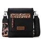 Montana West Crossbody Bags for Women with Dual Compartments Western Crossbody Purse With Leopard Print Guitar Strap