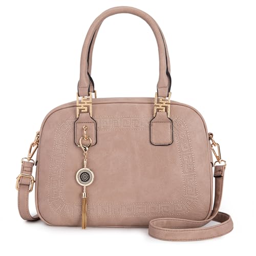 Montana West Small Top Handle Purse for Women Crossbody Satchel Handbag Barrel Bag