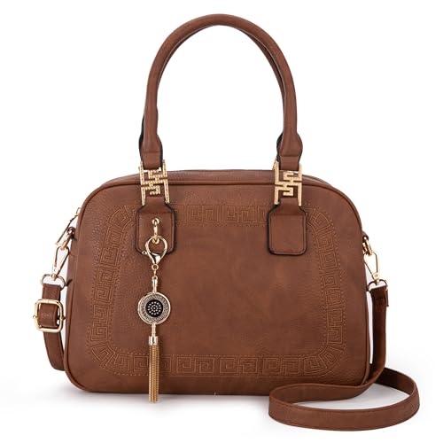 Montana West Small Top Handle Purse for Women Crossbody Satchel Handbag Barrel Bag