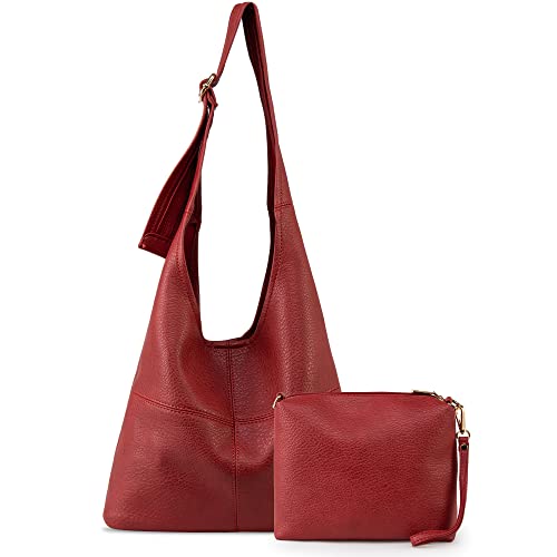 Montana West Hobo Bags Purse for Women Ultra Soft Foldable Shoulder Slouchy Handbags with Coin Purse