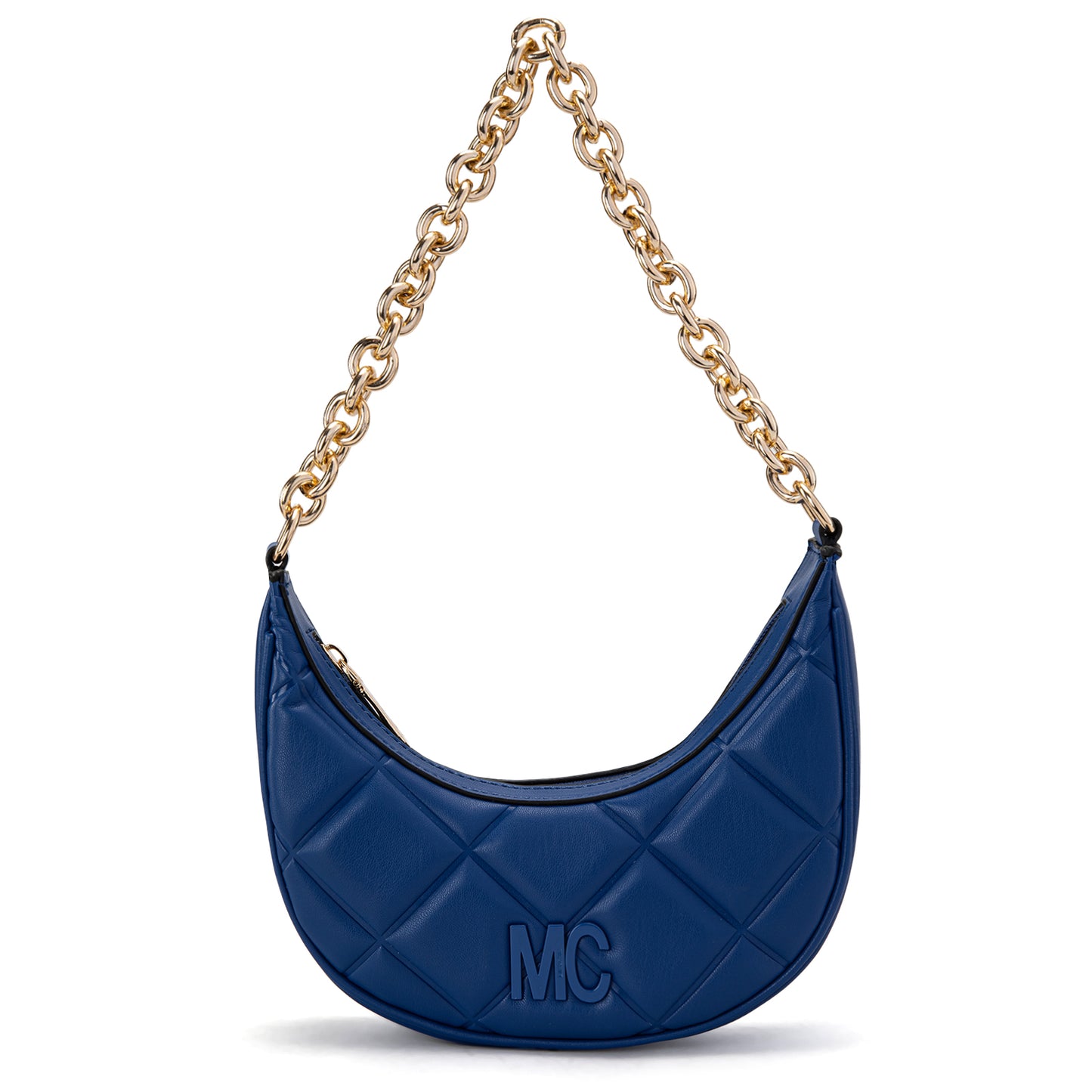 MC-351 Milan Chiva Small Quilted Crescent Shoulder Bag