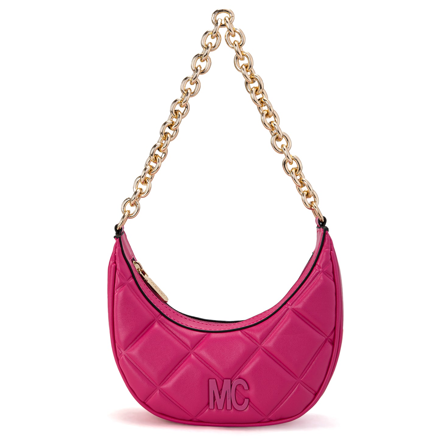 MC-351 Milan Chiva Small Quilted Crescent Shoulder Bag