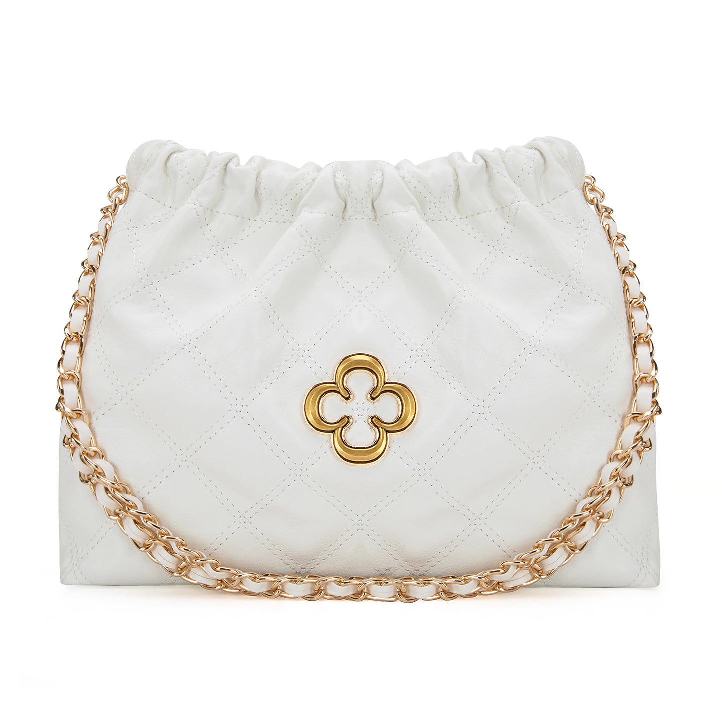 MC-411  Milan Chiva Gold Chain Strap Small Dumpling Bag For Women